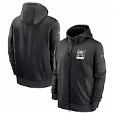 Men's New Orleans Saints New 2020 Nike Gray Black Fan Gear Mascot Performance Full Zip Hoodie,baseball caps,new era cap wholesale,wholesale hats